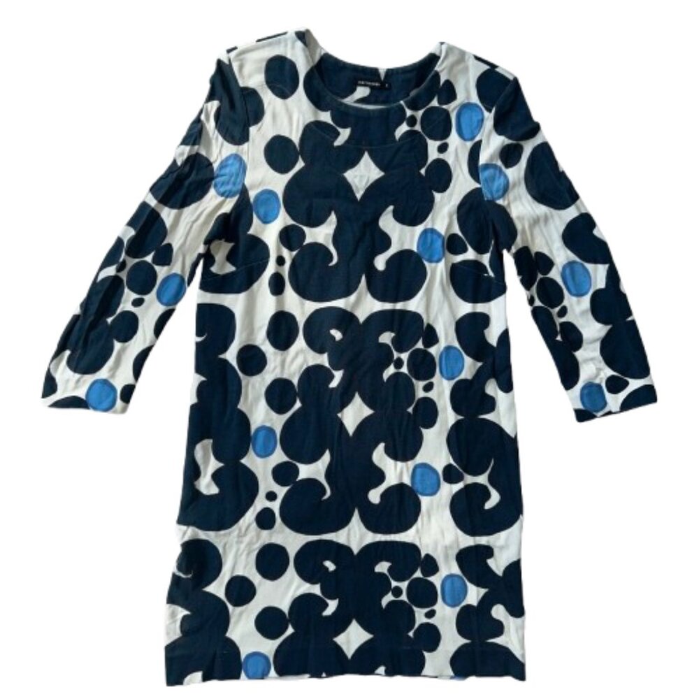 Marimekko Faded Sini Mekko Dress Womens Blue Xs